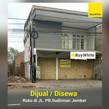 DIJUAL RUKO DI JL. PB.SUDIRMAN JEMBER