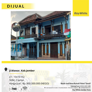 DIJUAL RUMAH DAERAH JEMBER KOTA