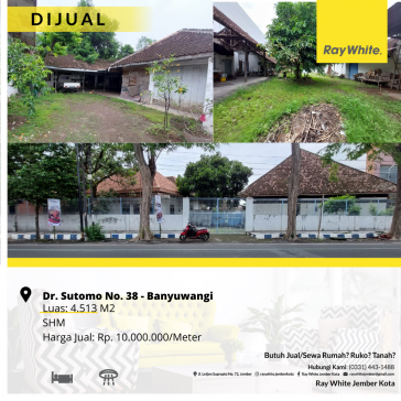 DI JUAL JL. DR. SUTOMO No. 38 BANYUWANGI